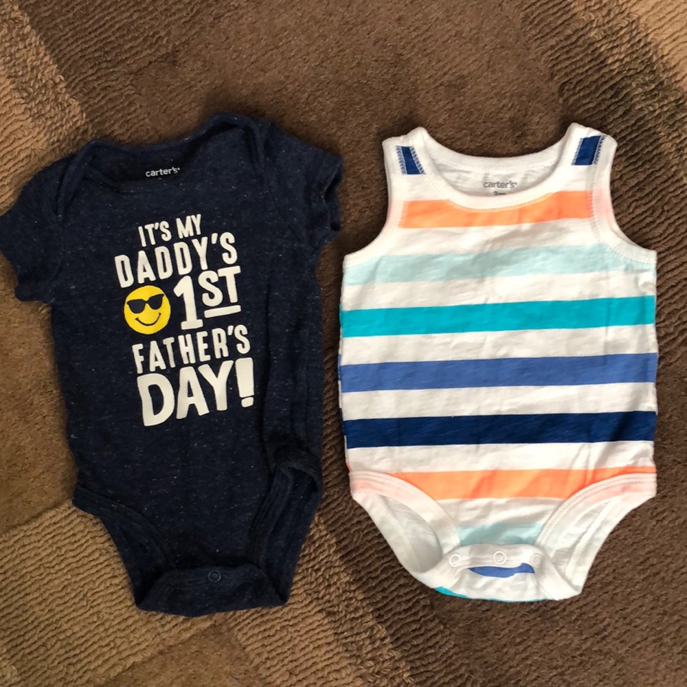 Sale 🎈3/$20 2 Carter’s 3 Months Onesies